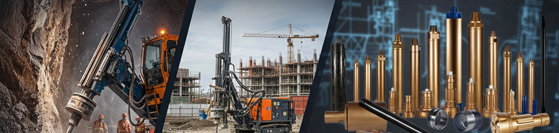 Aplicaciones de perforación de rocas para minería y construcción