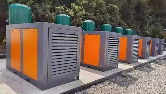 Compresor de tornillo eléctrico estacionario